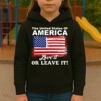 The United States Of America Love It Or Leave It! Kids Hoodie thumb 3