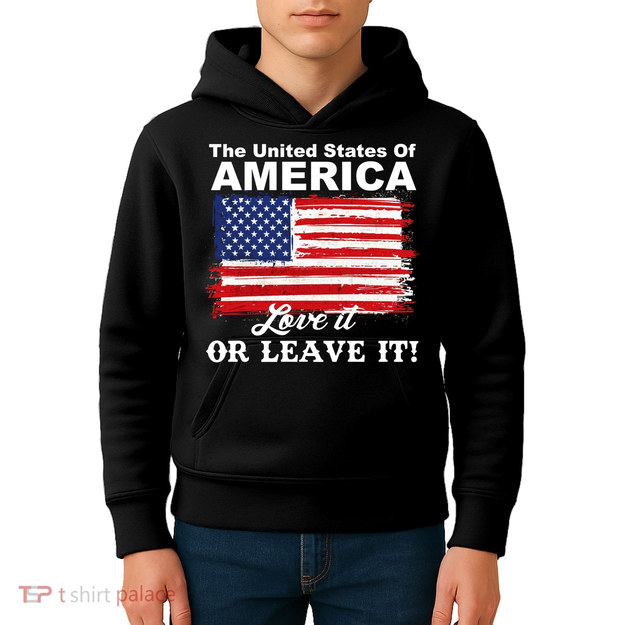The United States Of America Love It Or Leave It! Kids Hoodie