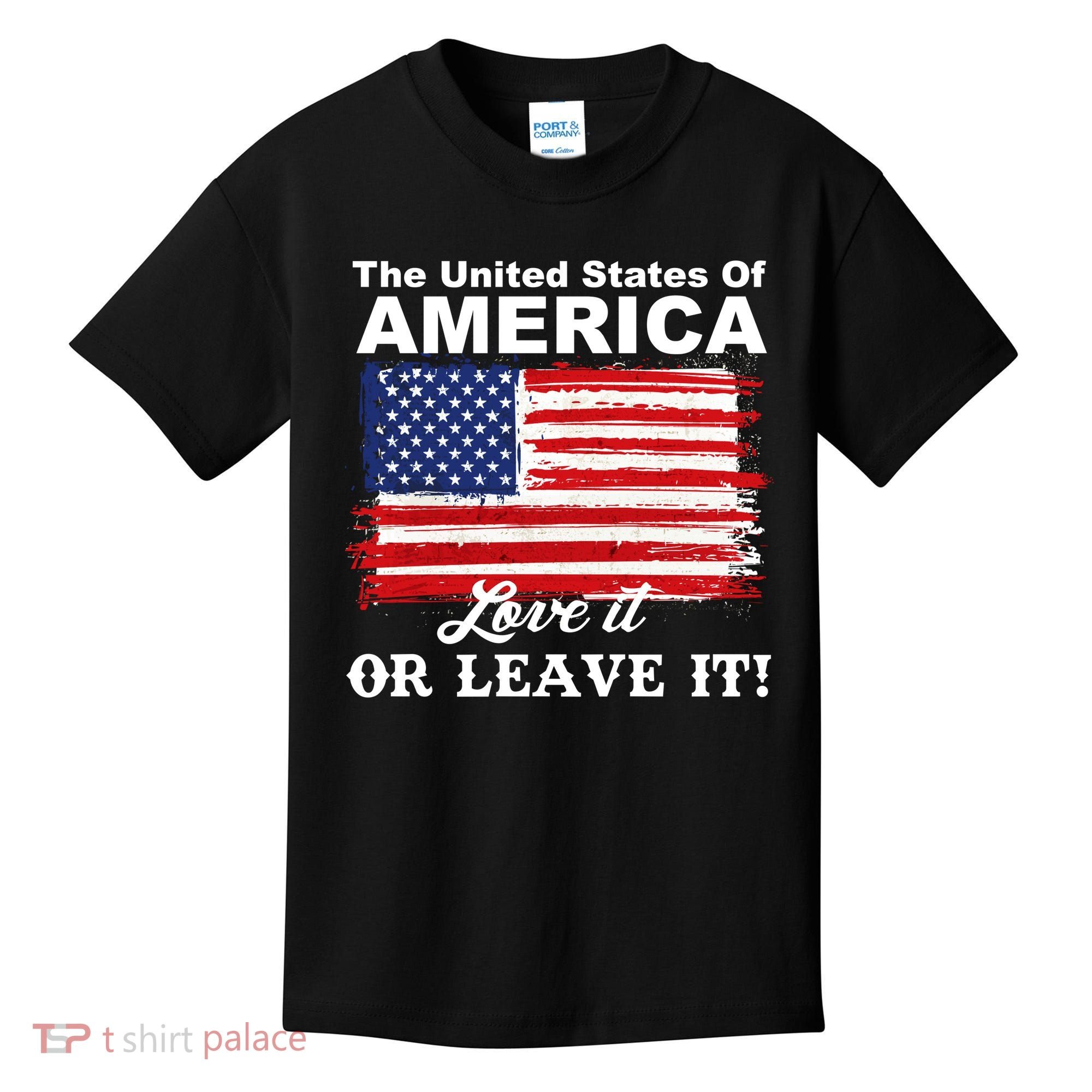 The United States Of America Love It Or Leave It! Kids T-Shirt