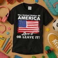 The United States Of America Love It Or Leave It! Kids T-Shirt thumb 3