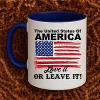 The United States Of America Love It Or Leave It! Coffee Mug thumb 2