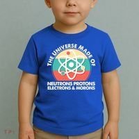The Universe Made Of Neutrons Protons Electrons Morons Toddler T-Shirt thumb 2
