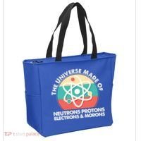 The Universe Made Of Neutrons Protons Electrons Morons Tote Bag thumb 2