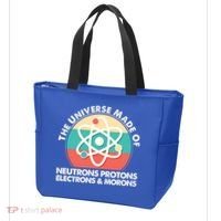 The Universe Made Of Neutrons Protons Electrons Morons Tote Bag thumb 3
