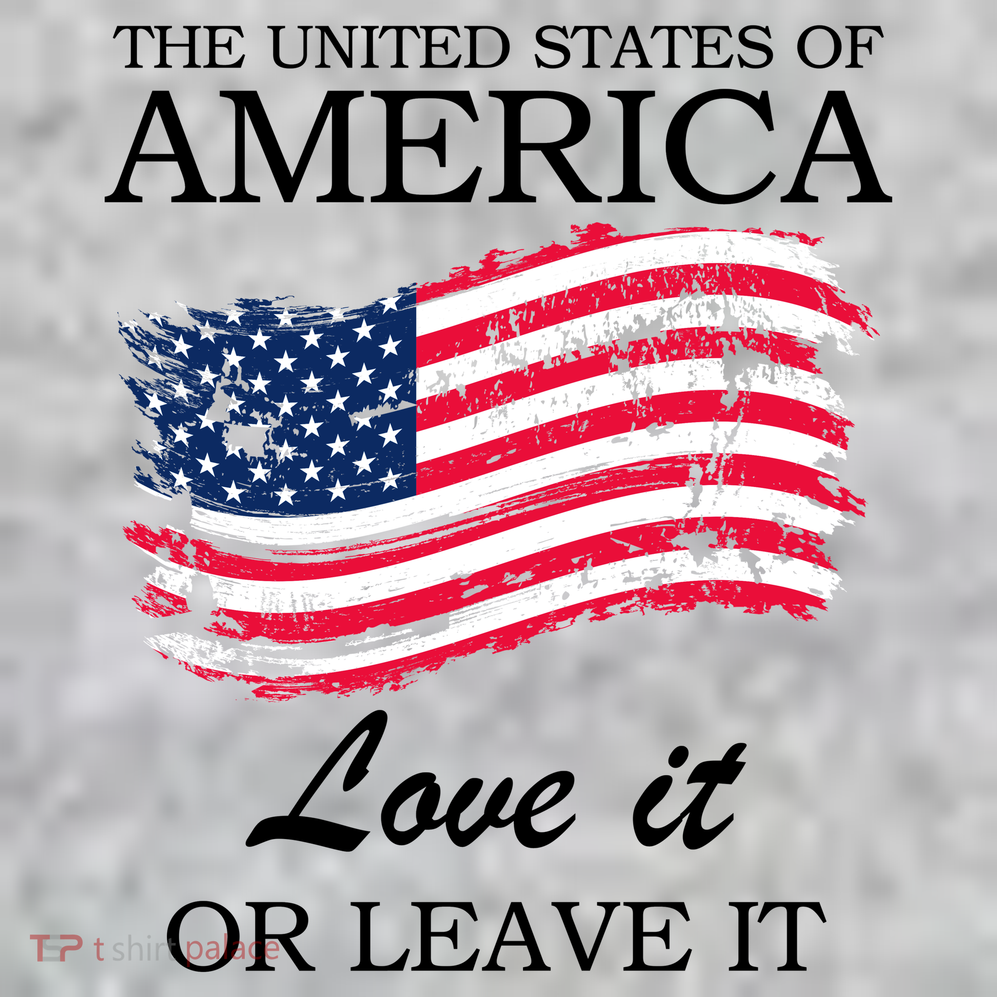 The USA Love It Or Leave It The Baniff Cuffed Pom Beanie