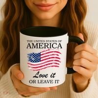 The USA Love It Or Leave It Coffee Mug thumb 3