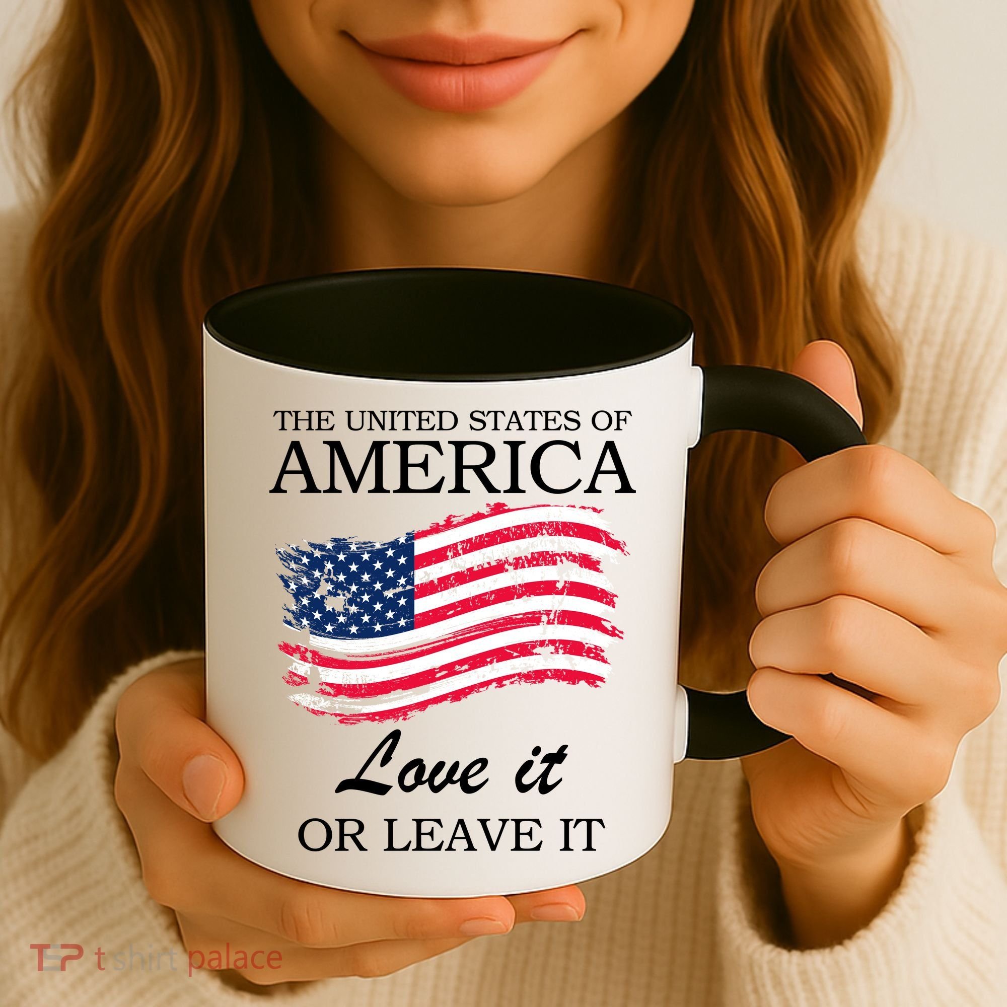 The USA Love It Or Leave It Coffee Mug