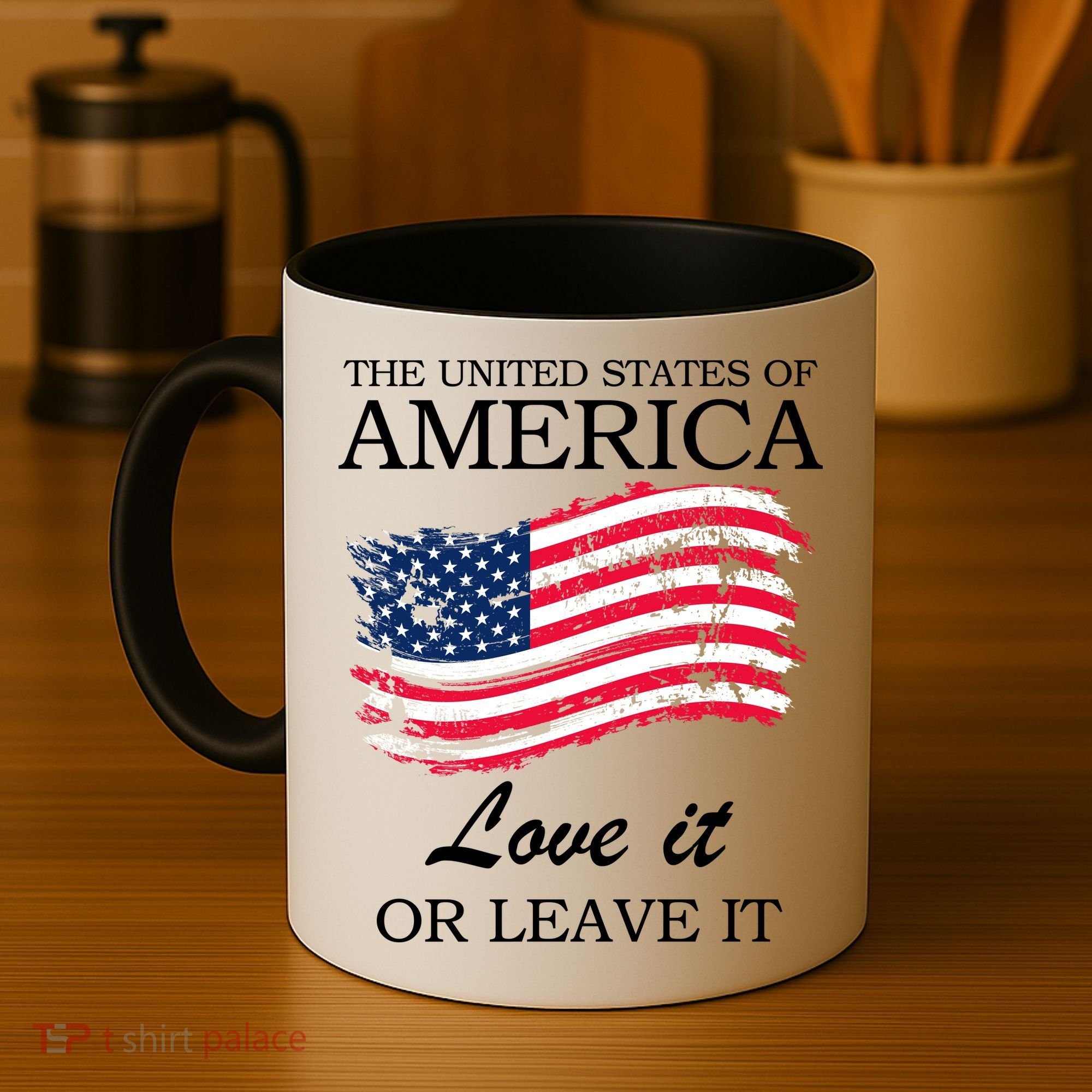The USA Love It Or Leave It Coffee Mug
