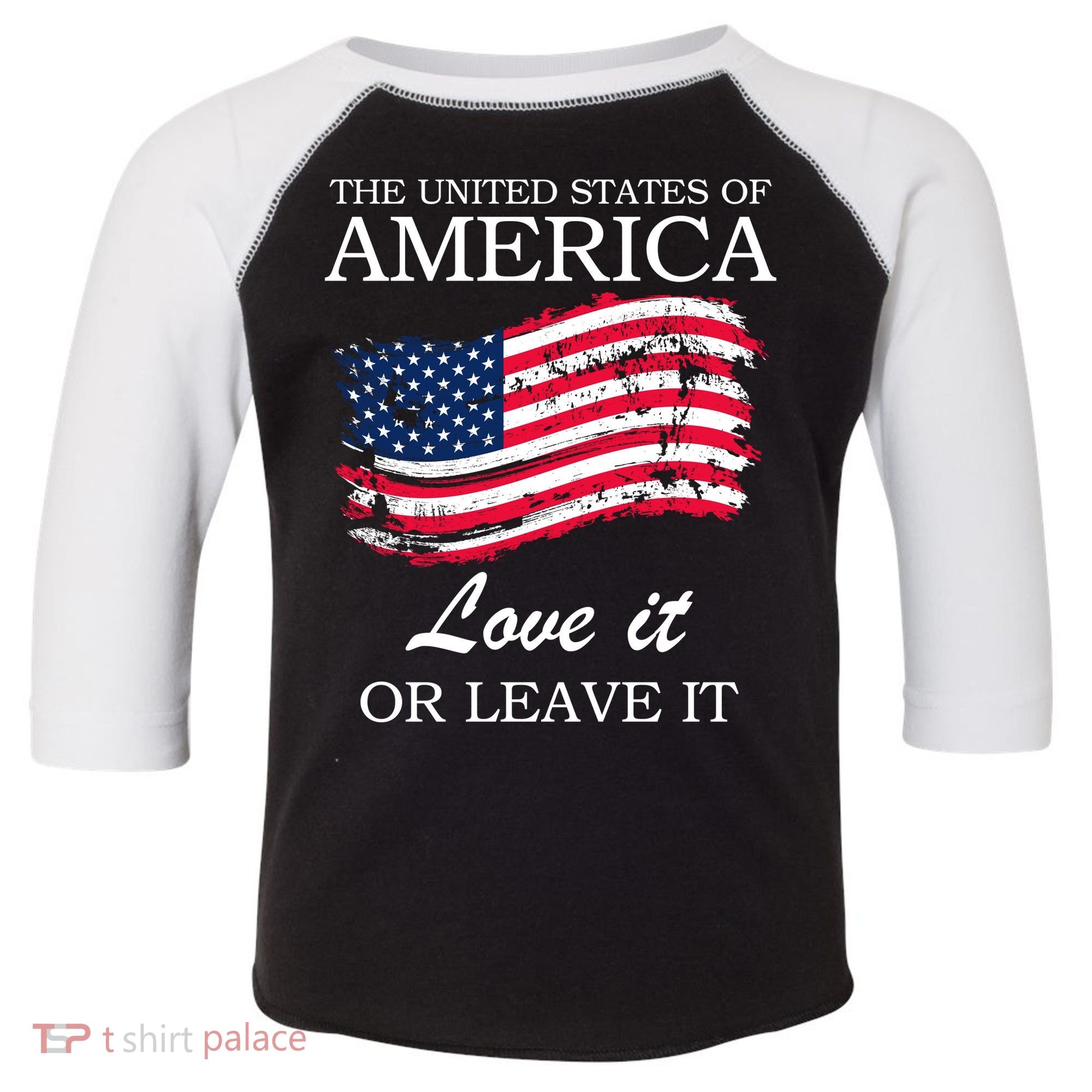The USA Love It Or Leave It Toddler Fine Jersey T-Shirt