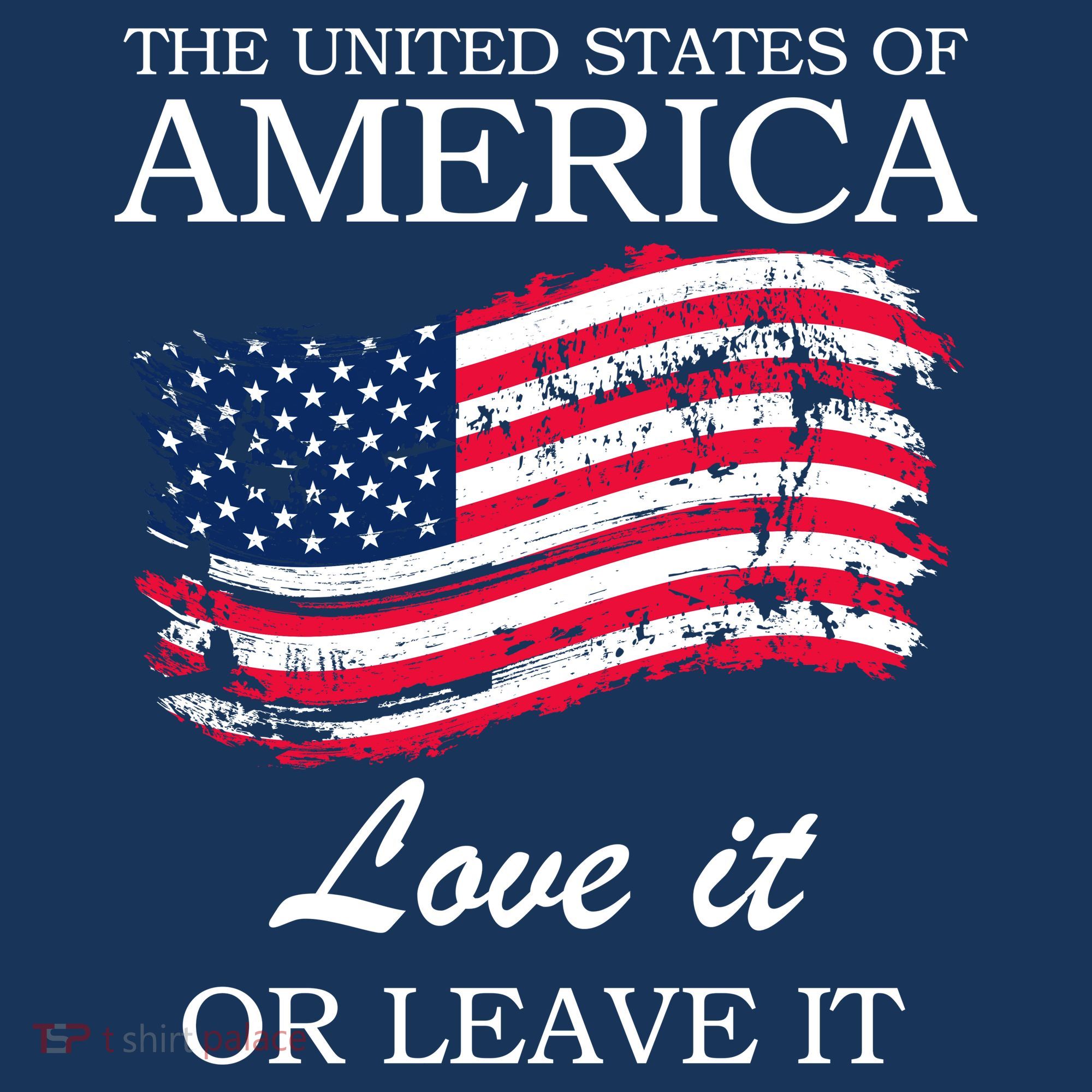 The USA Love It Or Leave It Ladies Heavyweight Boxy Pullover Hoodie