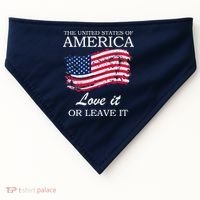 The USA Love It Or Leave It USA-Made Doggie Bandana thumb 0