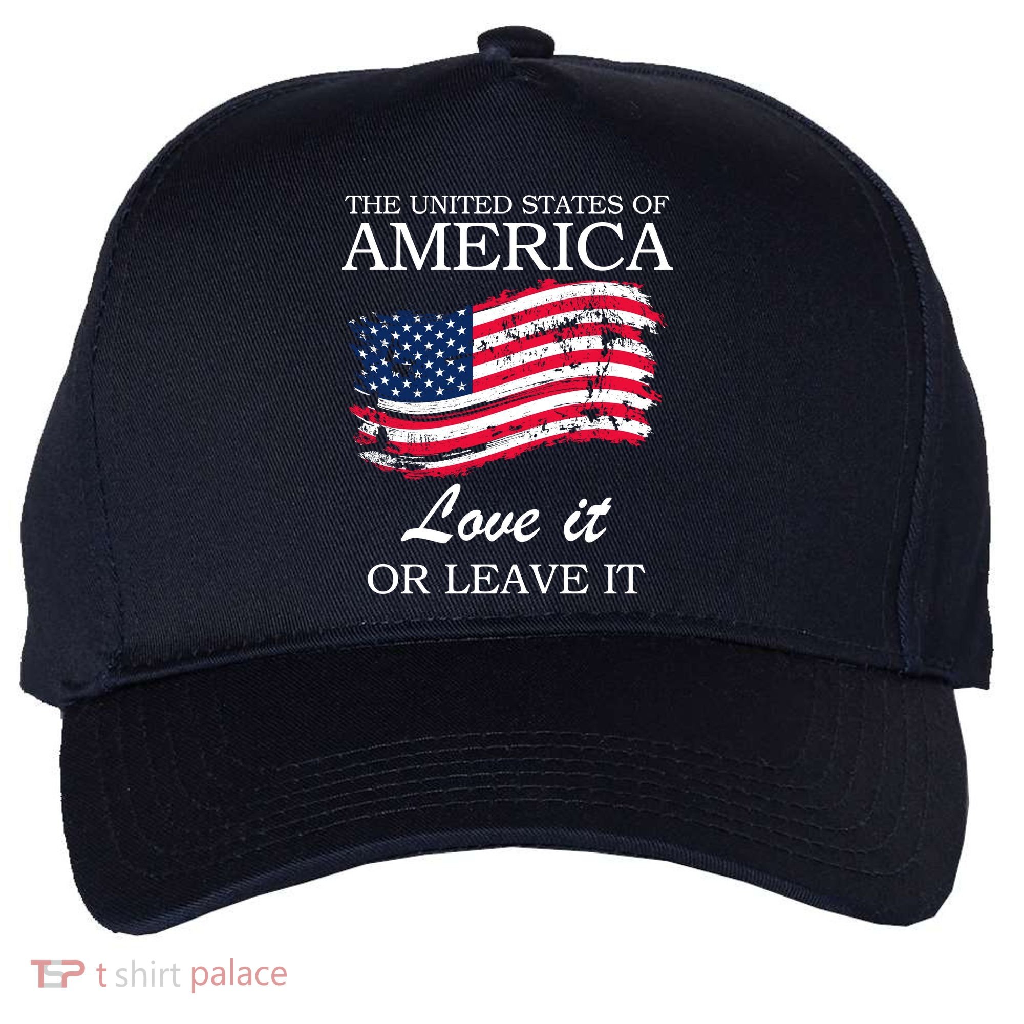 The USA Love It Or Leave It Five-Panel Snapback Cap
