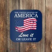 The USA Love It Or Leave It Coaster thumb 0