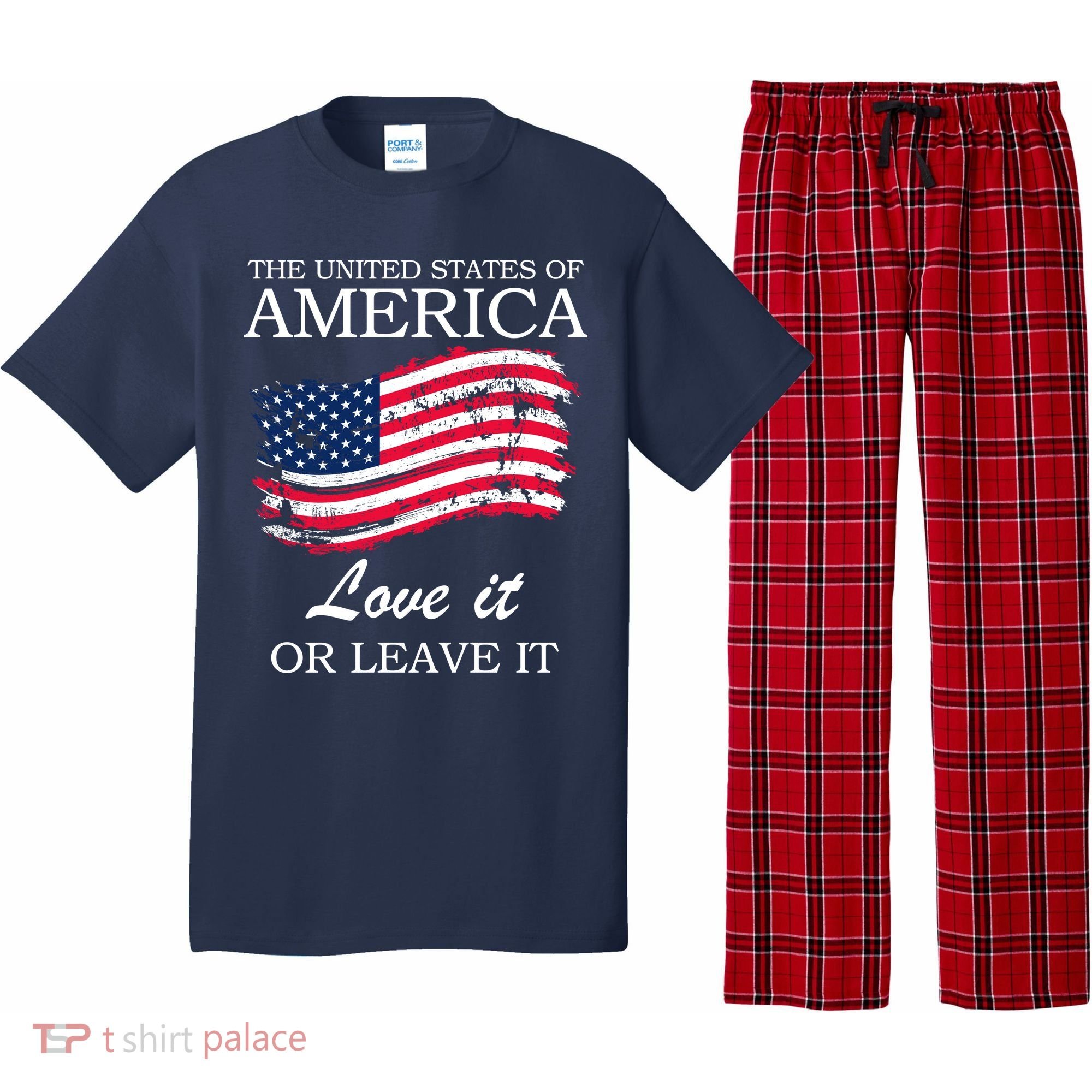 The USA Love It Or Leave It Pajama Set