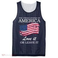 The USA Love It Or Leave It Mesh Reversible Basketball Jersey Tank thumb 0
