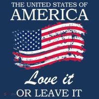 The USA Love It Or Leave It Mousepad thumb 1