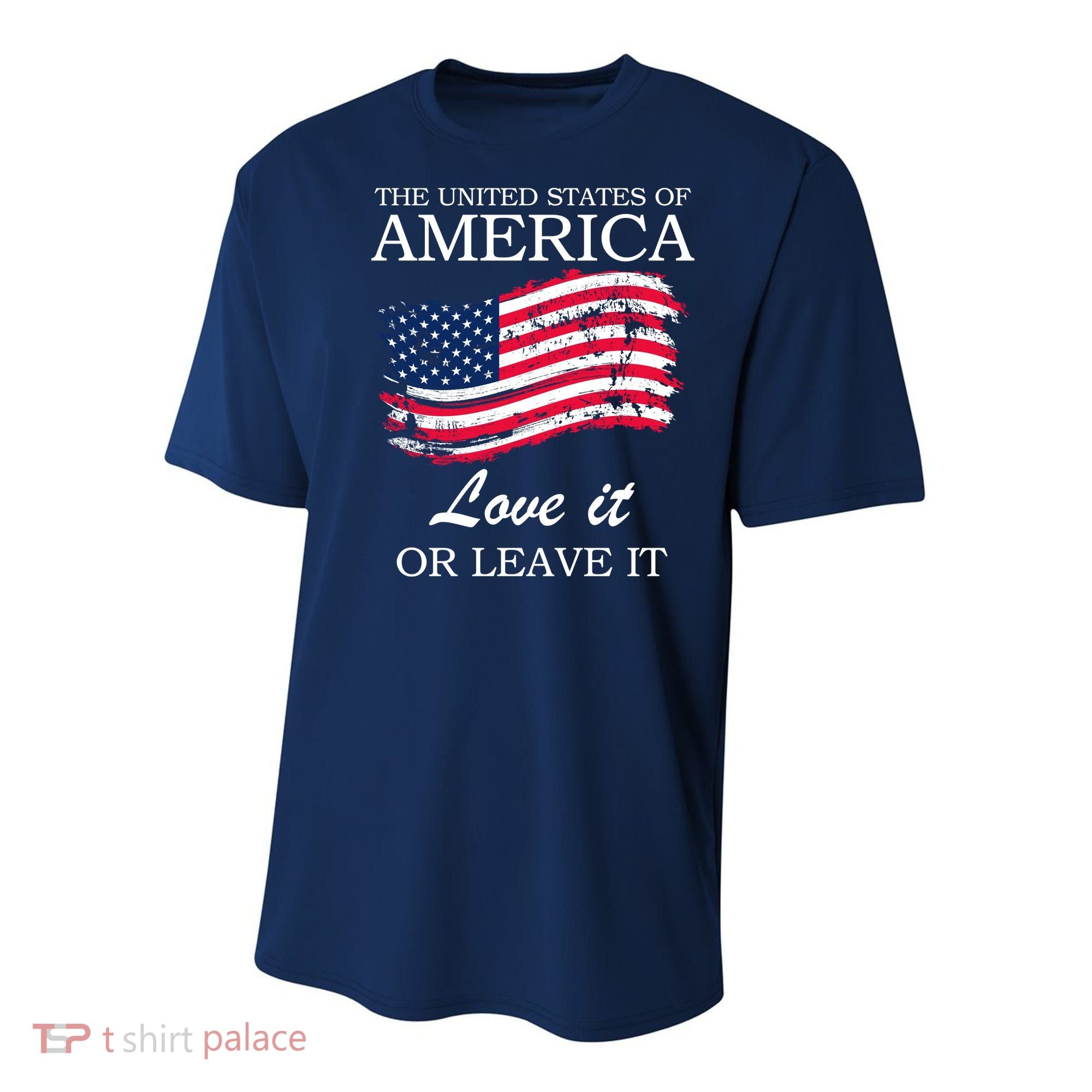 The USA Love It Or Leave It Youth Performance Sprint T-Shirt