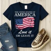 The USA Love It Or Leave It Women's T-Shirt thumb 3