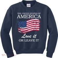 The USA Love It Or Leave It Kids Sweatshirt thumb 0