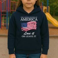 The USA Love It Or Leave It Kids Hoodie thumb 3