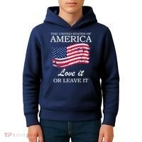 The USA Love It Or Leave It Kids Hoodie thumb 4
