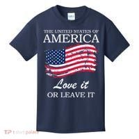The USA Love It Or Leave It Kids T-Shirt thumb 0