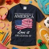 The USA Love It Or Leave It Kids T-Shirt thumb 3