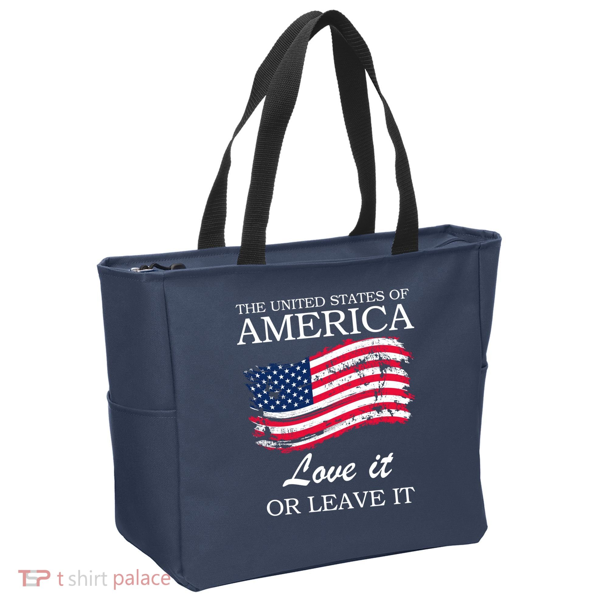 The USA Love It Or Leave It Tote Bag