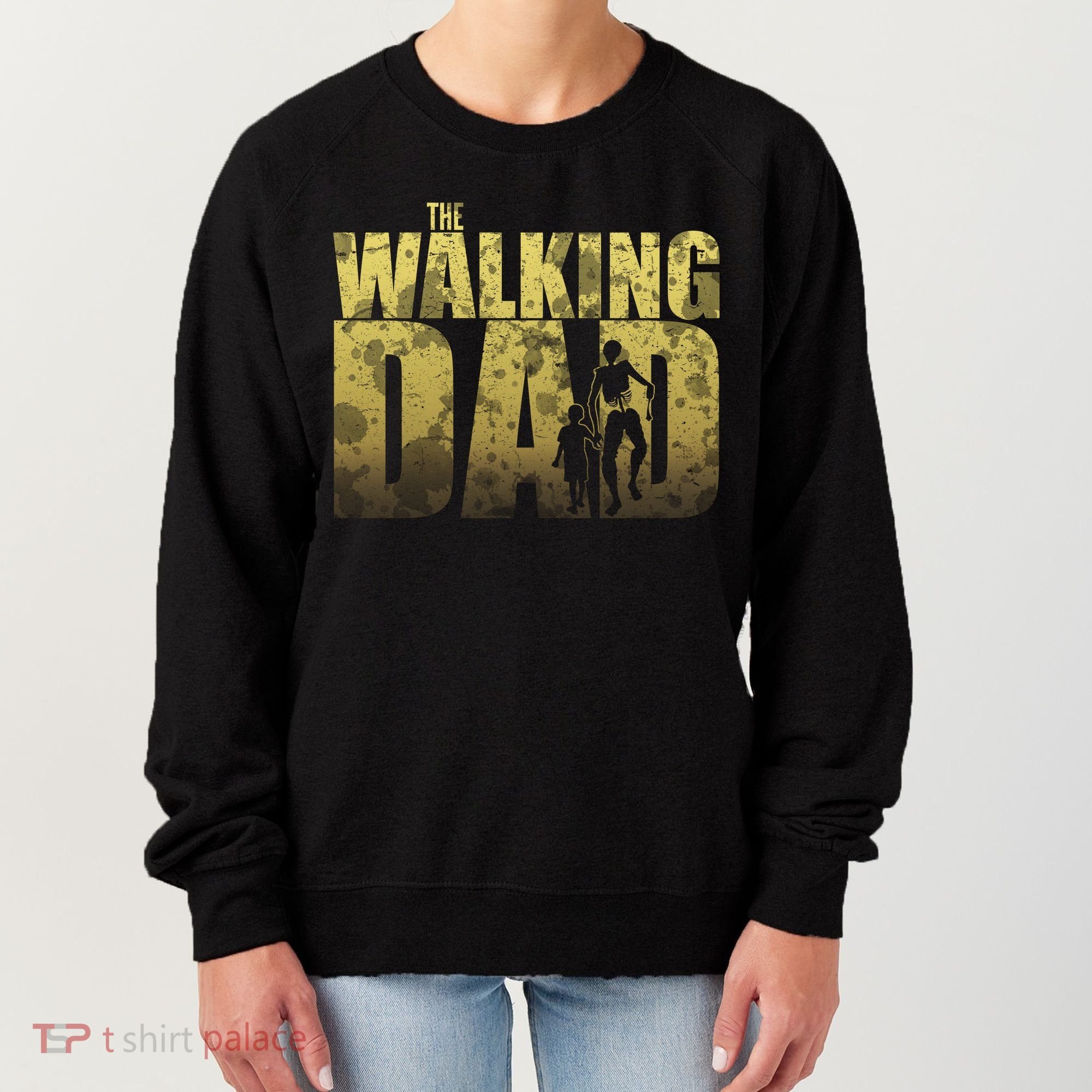 The Walking Dad Gold Logo Women's Sweatshirt