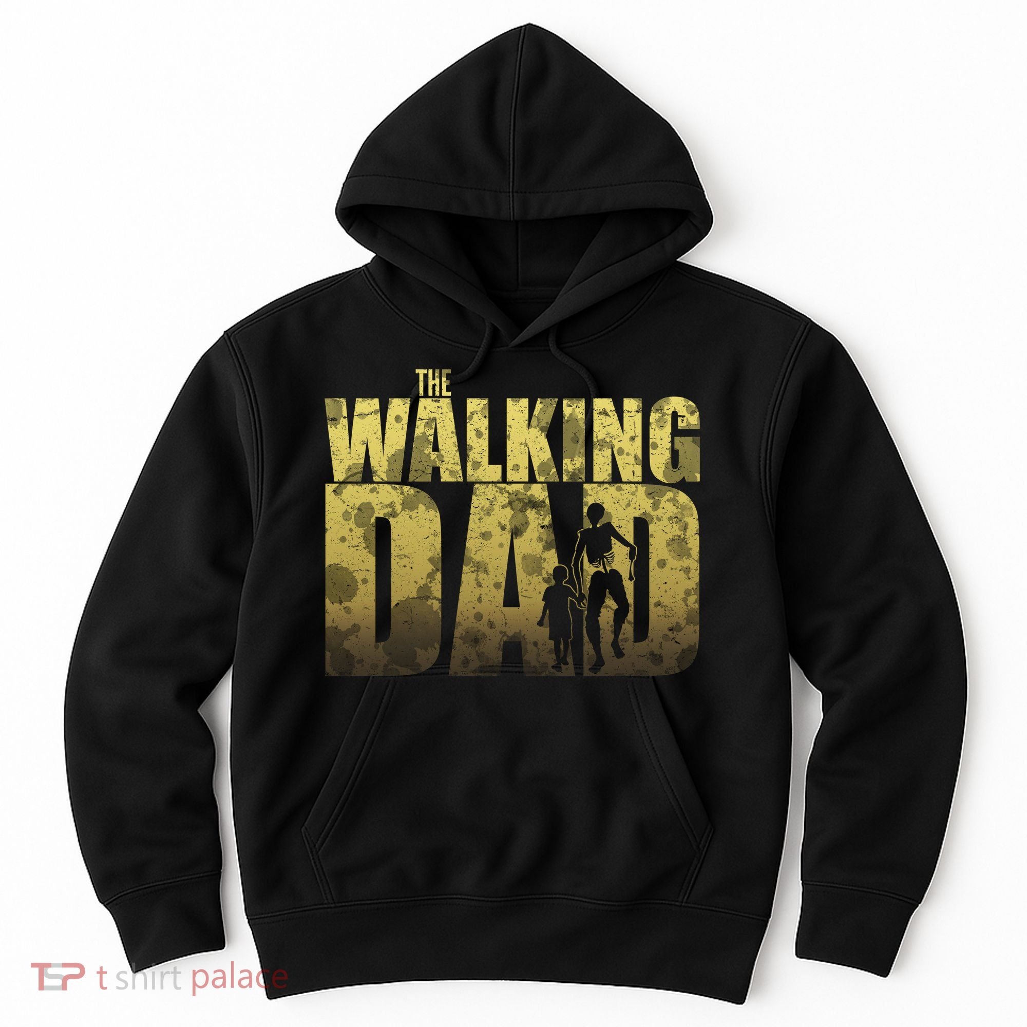 The Walking Dad Gold Logo Hoodie