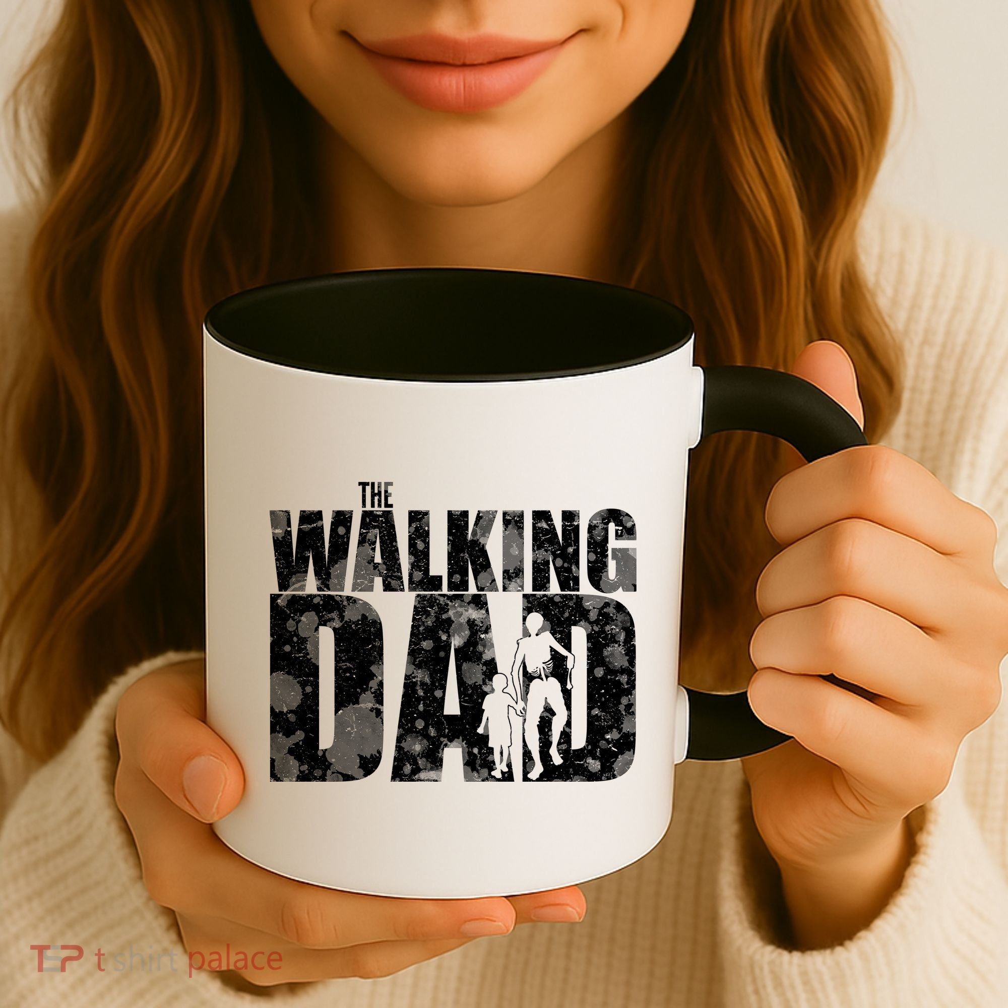 The Walking Dad Gold Logo Coffee Mug