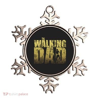 The Walking Dad Gold Logo Ornament