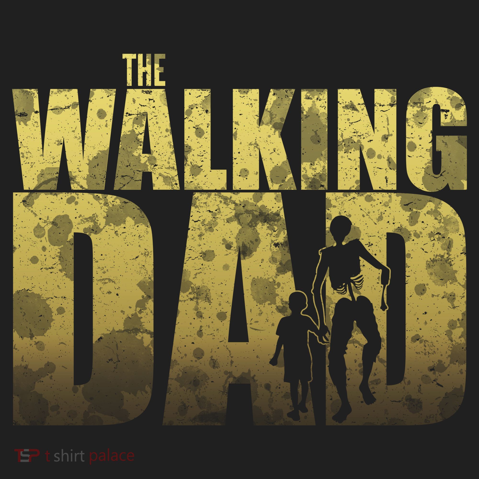 The Walking Dad Gold Logo Golf Towel
