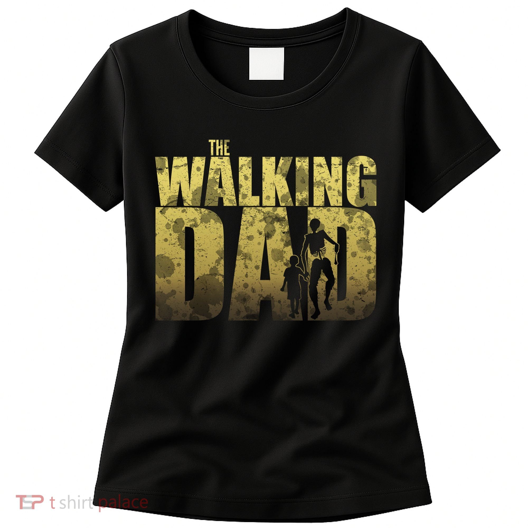 The Walking Dad Gold Logo Women's T-Shirt