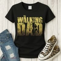 The Walking Dad Gold Logo Women's T-Shirt thumb 3