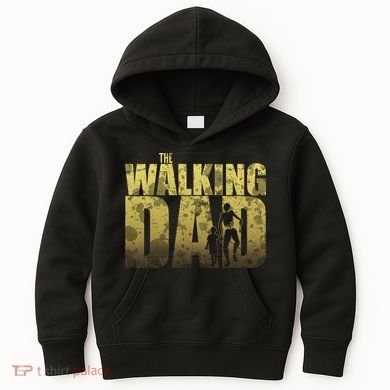 The Walking Dad Gold Logo Kids Hoodie