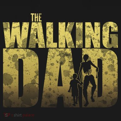 The Walking Dad Gold Logo Kids Long Sleeve Shirt
