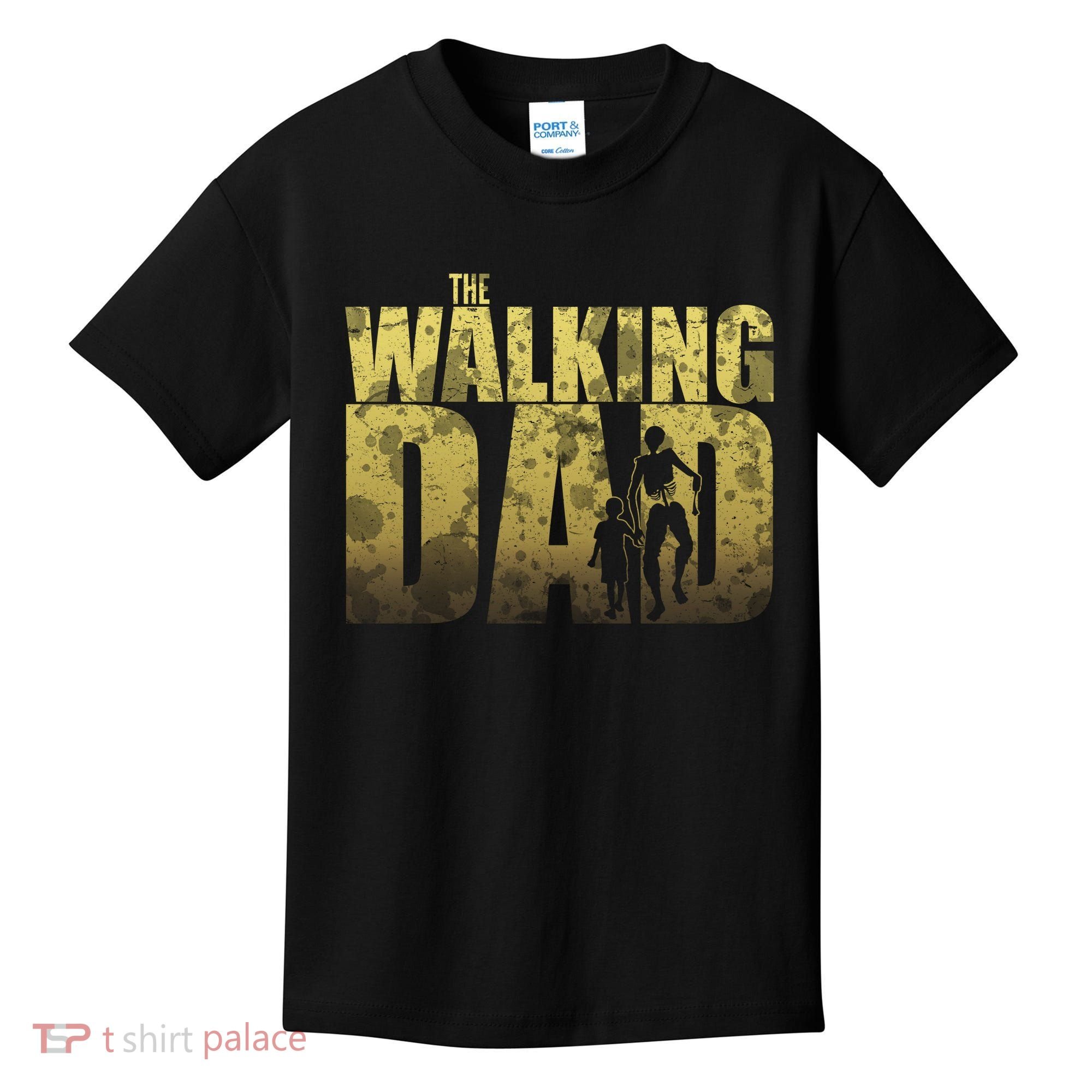 The Walking Dad Gold Logo Kids T-Shirt