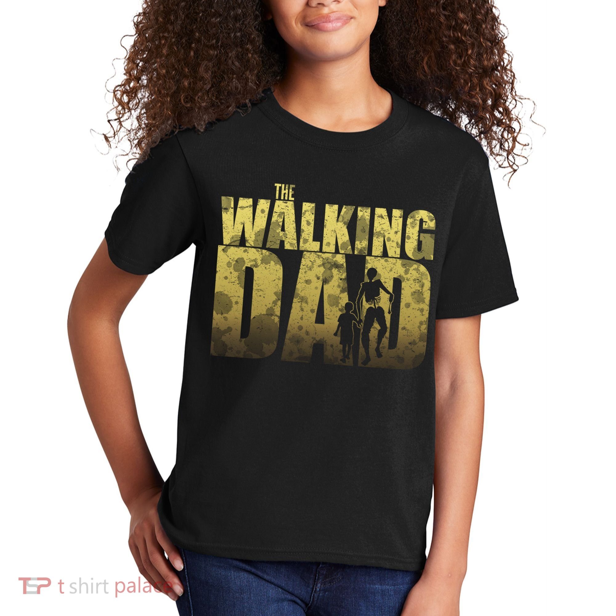 The Walking Dad Gold Logo Kids T-Shirt