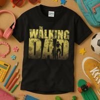 The Walking Dad Gold Logo Kids T-Shirt thumb 3