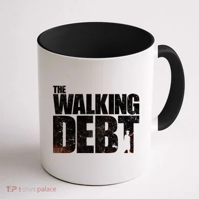 The Walking Debt Coffee Mug back