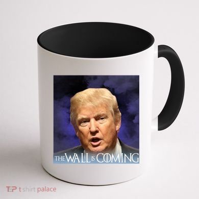 The Wall Is Coming Coffee Mug back