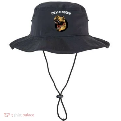The Wifi Is Down Funny T-rex Bucket Hat