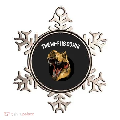 The Wifi Is Down Funny T-rex Ornament