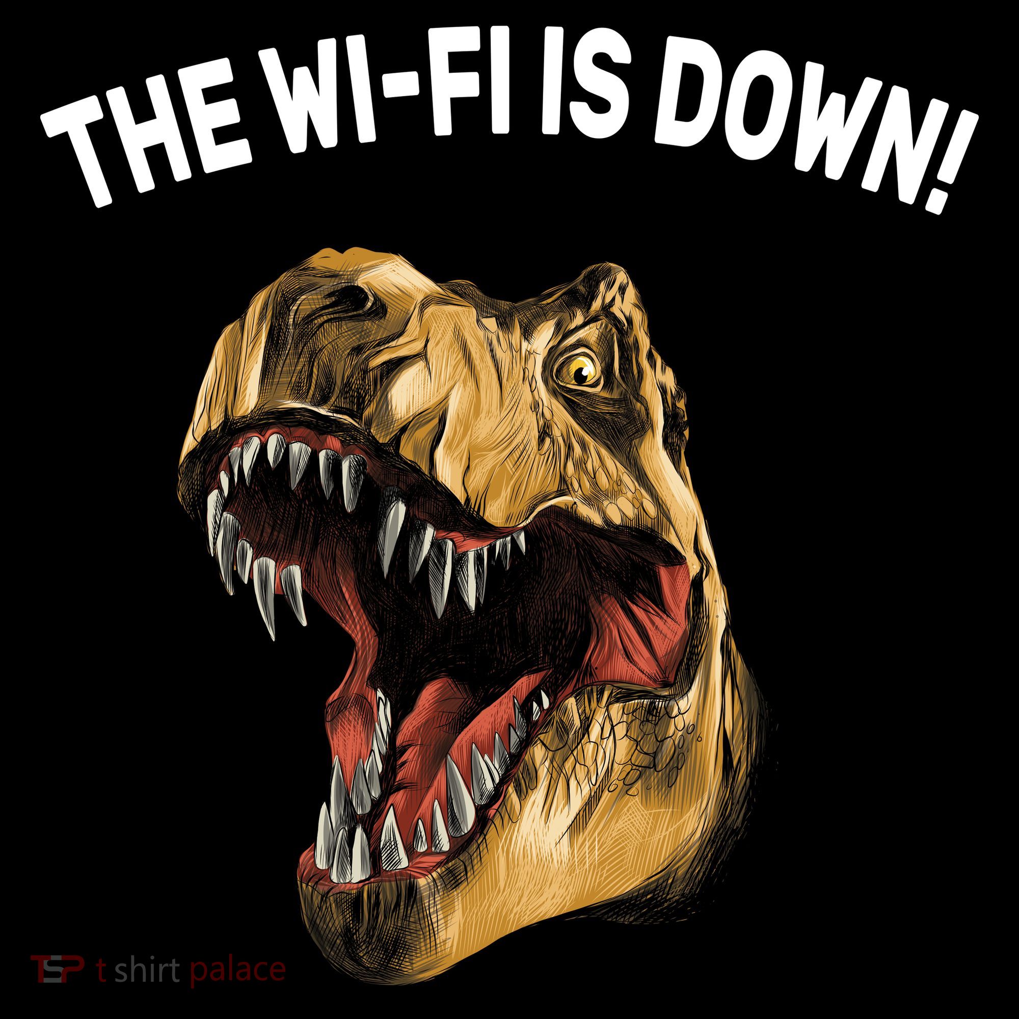 The Wifi Is Down Funny T-rex Ornament