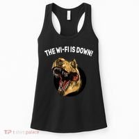 The Wifi Is Down Funny T-rex Women's Tank Top thumb 0
