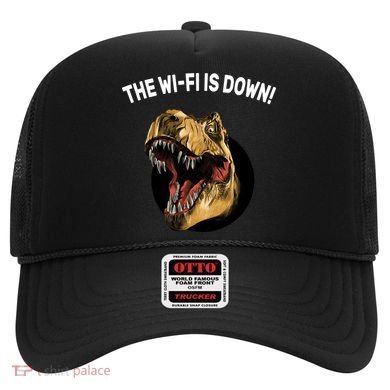 The Wifi Is Down Funny T-rex Hat