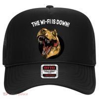 The Wifi Is Down Funny T-rex Hat thumb 0