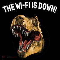 The Wifi Is Down Funny T-rex Toddler Hoodie thumb 2