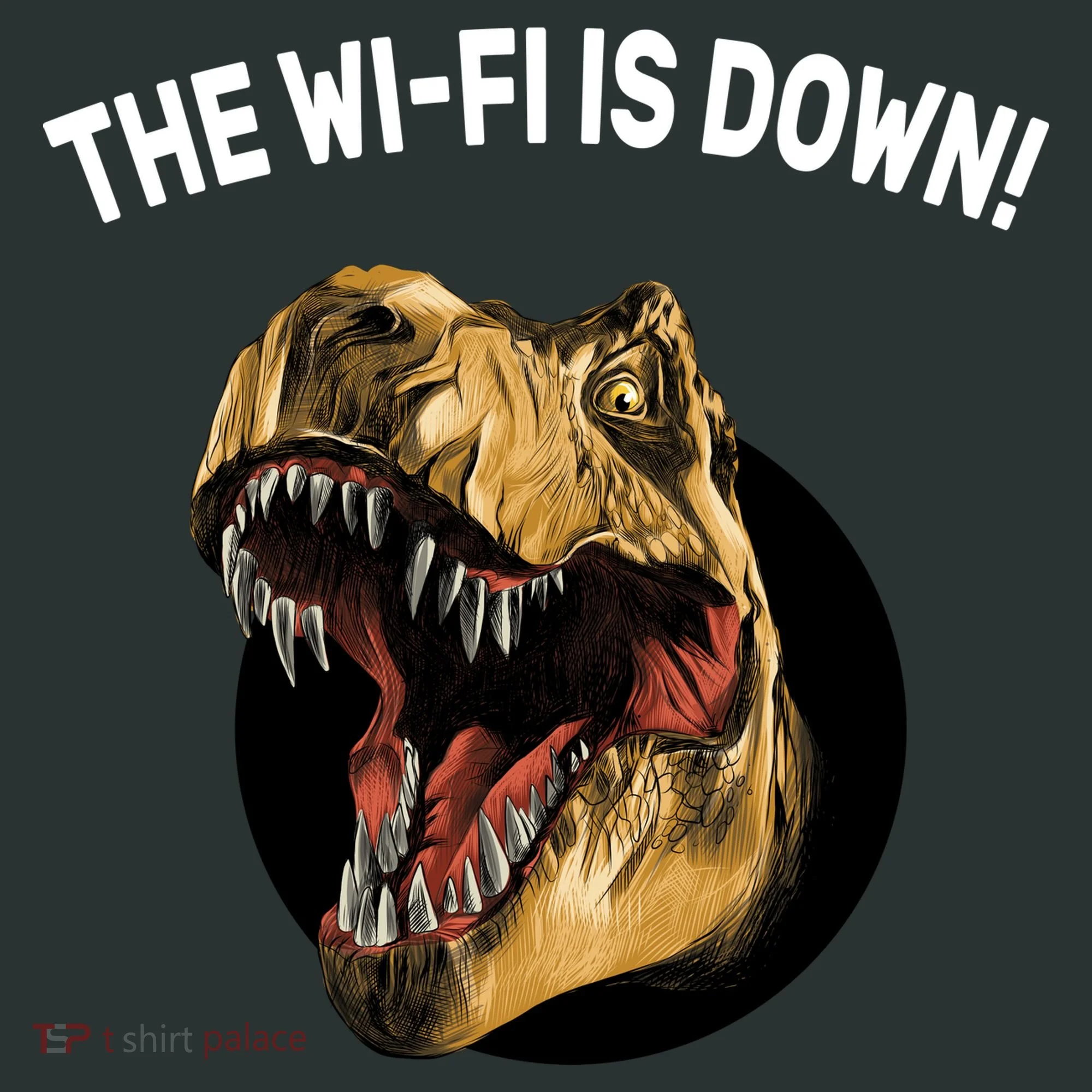 The Wifi Is Down Funny T-rex Hoodie